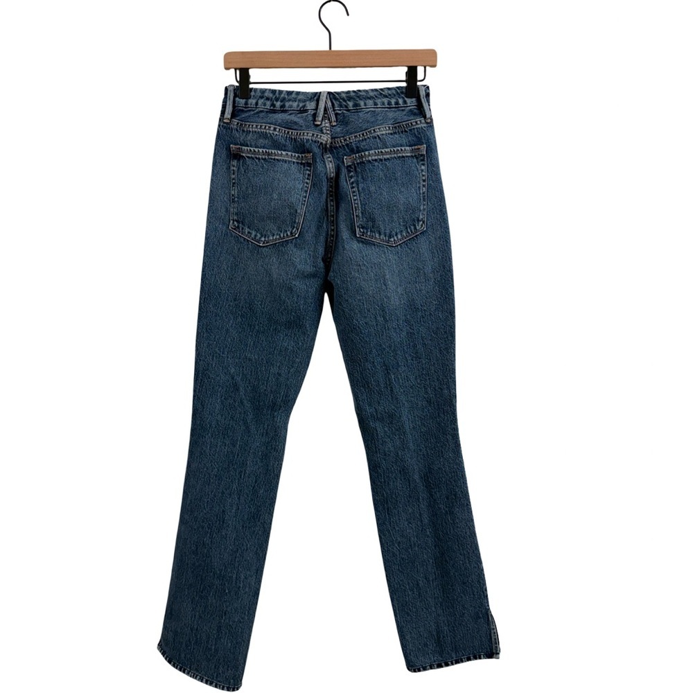 Good American Good Boy Blue Straight Leg Jeans - Picture 3 of 11